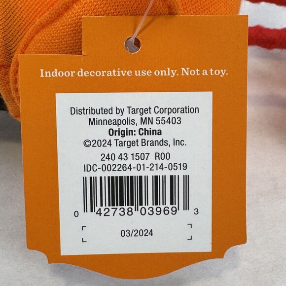 Hyde & Eek! Pawson Featherly Friends Halloween Bird Figure Pumpkin Orange  NEW - Picture 9 of 12